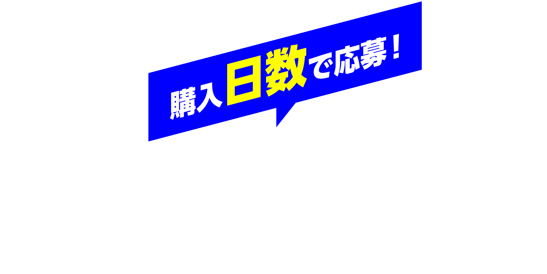 購入日数で応募！