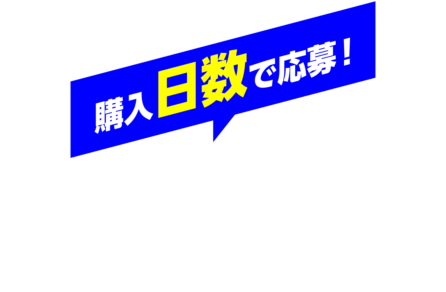 購入日数で応募！