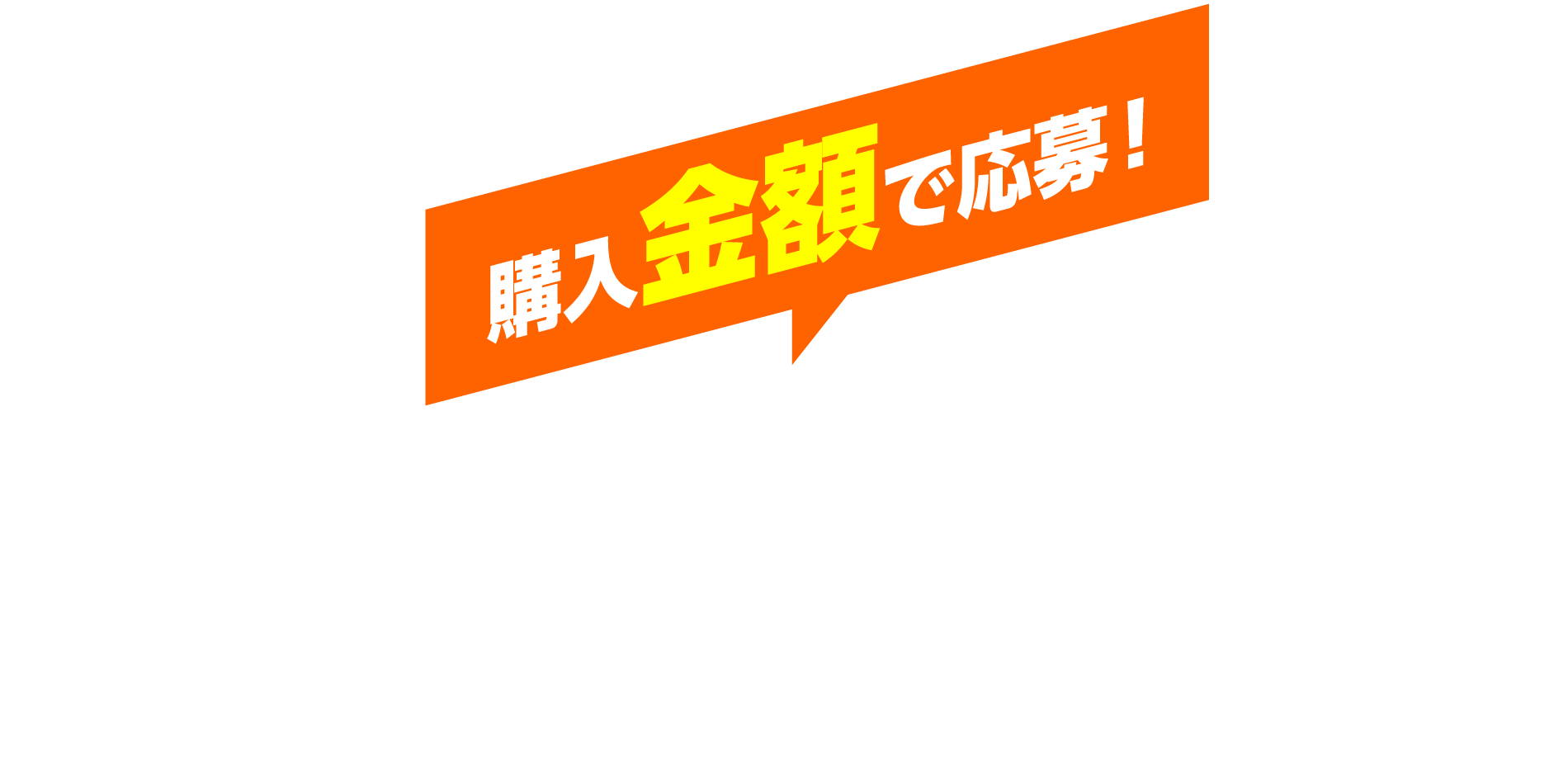 購入金額で応募！